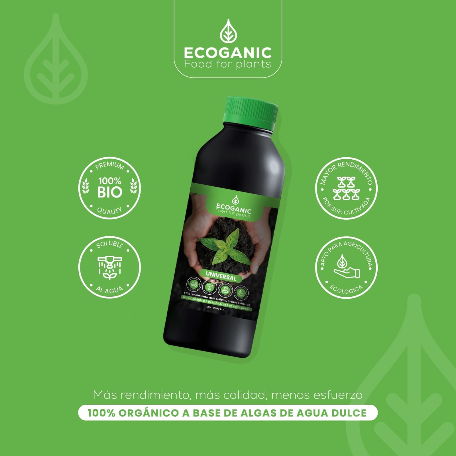 “Organic liquid biostimulant – Ecoganic BOOST UNIVERSAL 0-0-1”