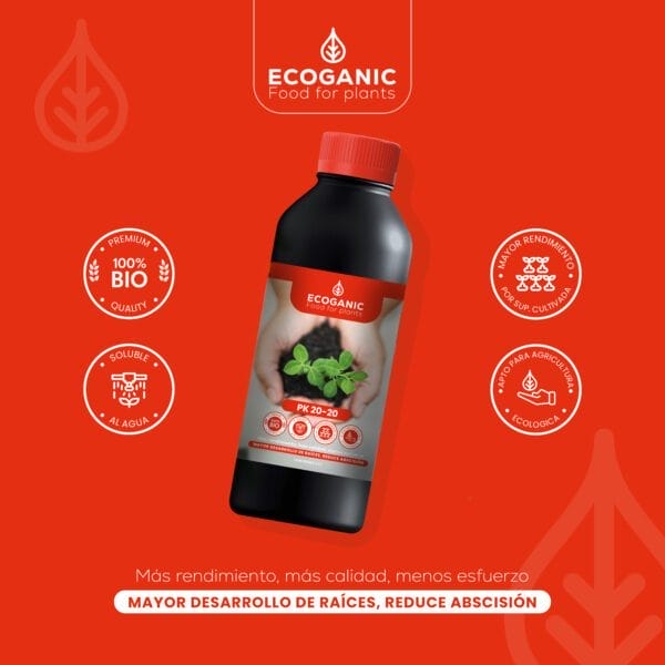 Organic Fertilizer for Phosphorus and Potassium – Ecoganic PK-FLOW 20 for Healthy Crops