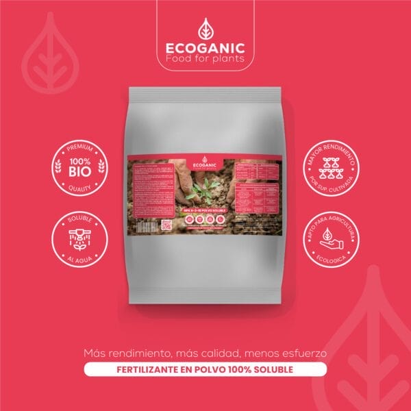 complete nutrition organic fertilizer Ecoganic BALANCE 6-3-18